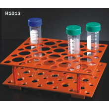 Rack de centrífuga descartável de laranja para 50ml, 15ml